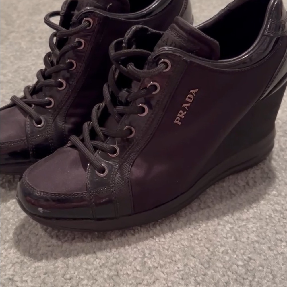 Prada sport Milano Black lace up sneakers - Picture 3 of 8